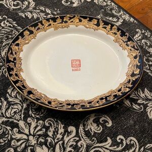 Chinese Export Antique Large Gilt Vintage 1900s
